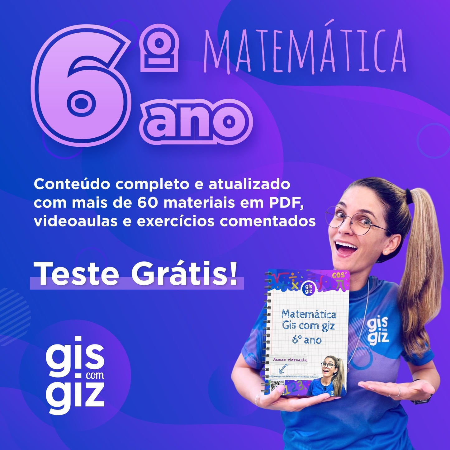 Matemática 6 ano Gis com Giz